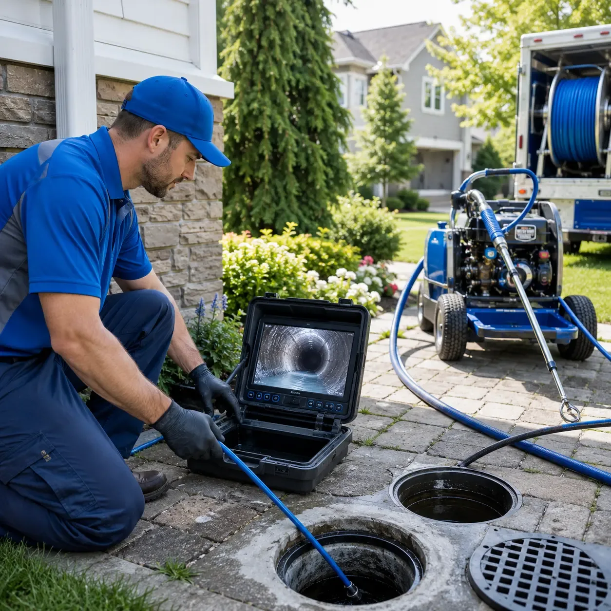 Outdoor drain cleaning professionals serving Three Rivers, MI