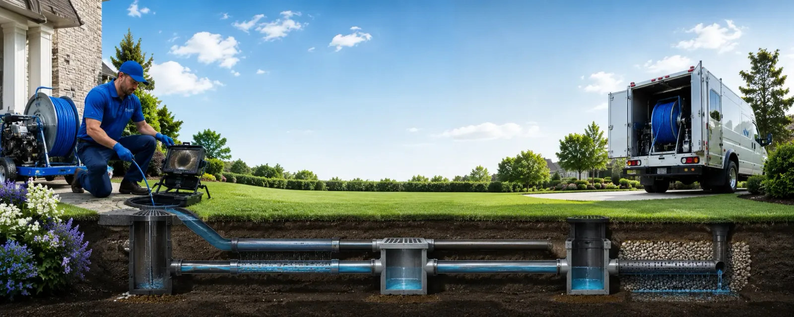 Outdoor drain cleaning information for Three Rivers, MI
